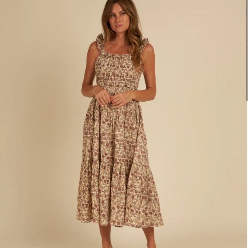 Rylee + Cru Floral Tenley dress in Bloom